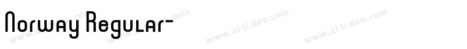 Norway Regular字体转换